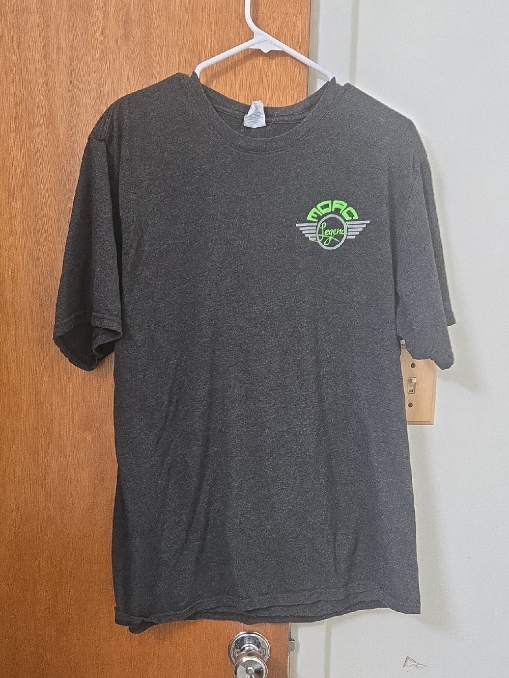Men's Graphic T-Shirt with Neon Green Logo